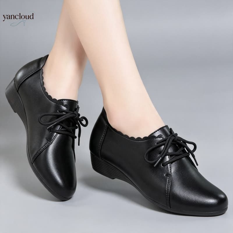 Leather Work Oxfords - Plus Size 35-43 All Match Comfortable