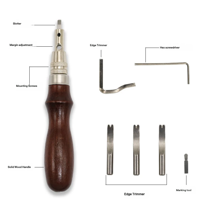 7-In-1 Multifunctional Leather - Leatherwork Edge Beveler 评论和价格