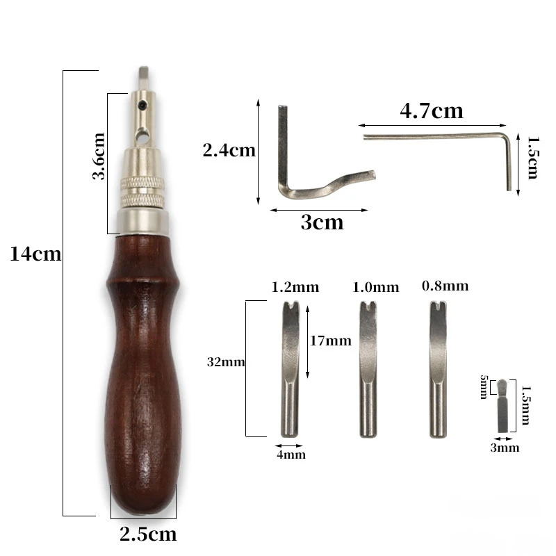 7-In-1 Multifunctional Leather - Leatherwork Edge Beveler 评论和价格