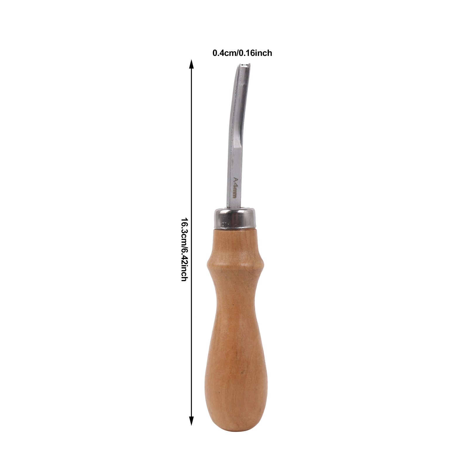 1pc Wood Handle Leather Edge S - Leatherwork Edge Beveler 评论和价格