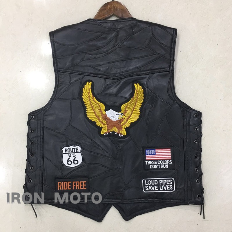 NEW Motorcycle Vests Men Cafe  - Leather Work Jacket 评论和价格