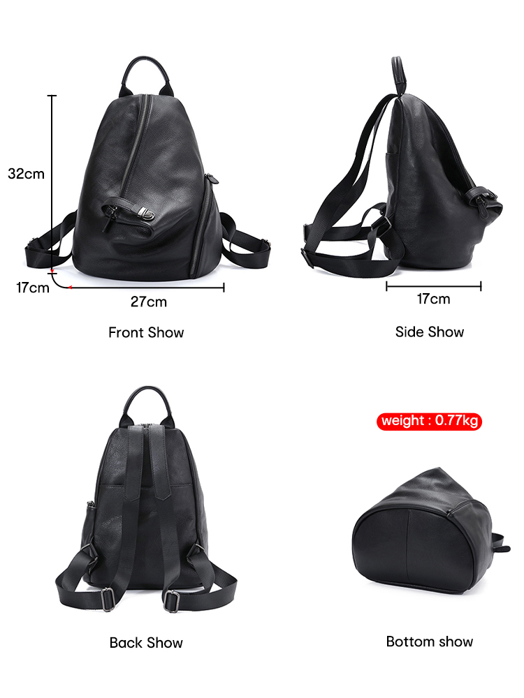 Zency Women's Genuine Leather  - Leather Work Backpack 评论和价格