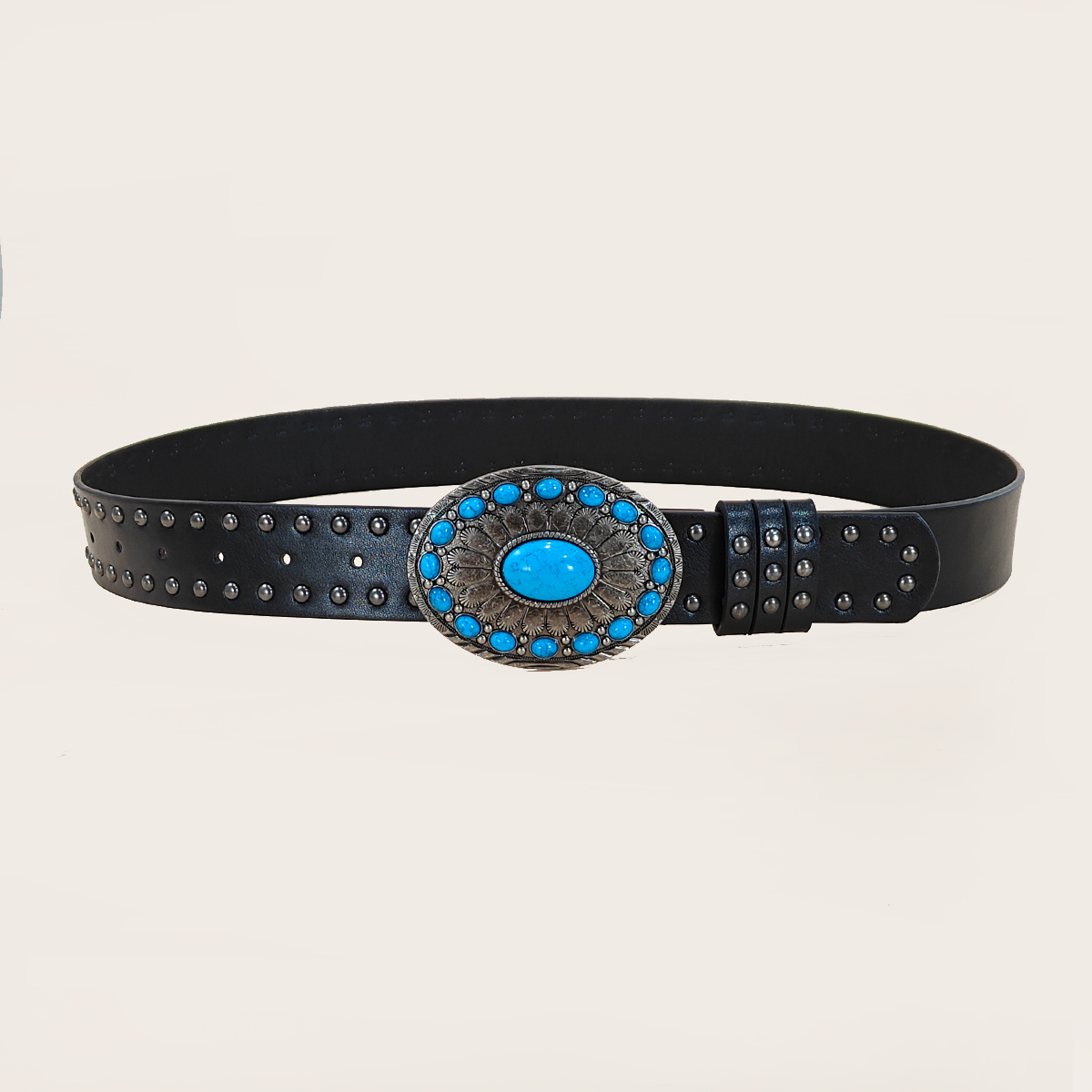 Men and women's casual Punk Ri - Leather Work Western 评论和价格
