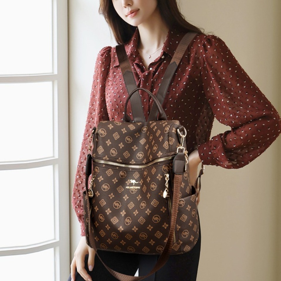 Genuine Brand Women's Soft Lea - Leather Work Backpack 评论和价格