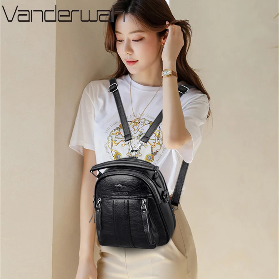 4 In 1 Leather Backpacks Multi - Leather Work Backpack 评论和价格
