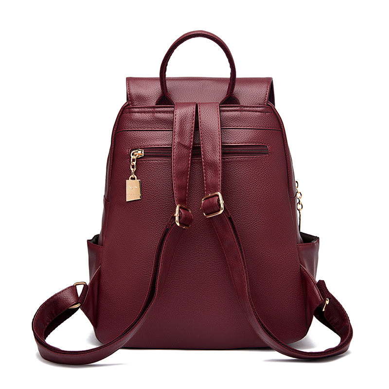 2026 NEW Women High Quality Le - Leather Work Backpack 评论和价格
