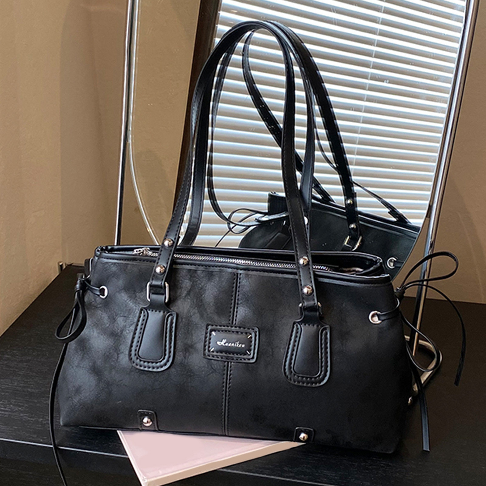 PU Leather Women Leisure Y2k T - Leatherwork Workshop 评论和价格