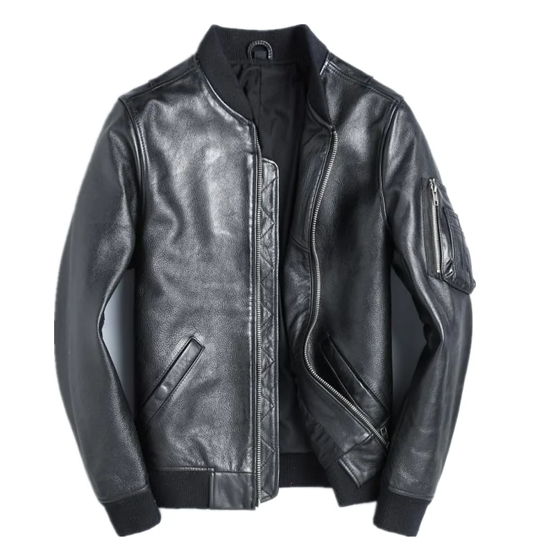 YR!Free shipping.wholesales.Br - Leather Work Jacket 评论和价格