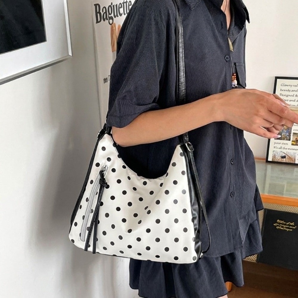 Vintage PU Leather Polka Dot S - Leather Work Womens Backpack 评论和价格