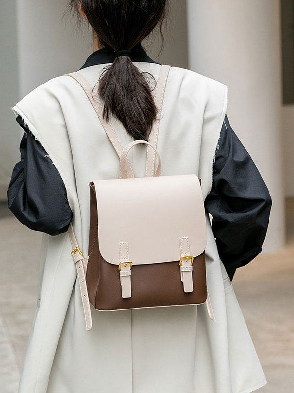 Fashion Women's Small Backpack - Leather Work Womens Backpack 评论和价格