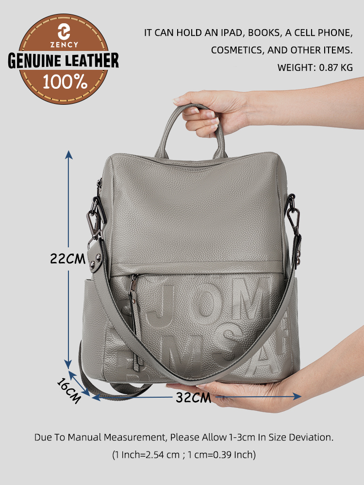 Zency Premium Genuine Leather  - Leather Work Backpack 评论和价格