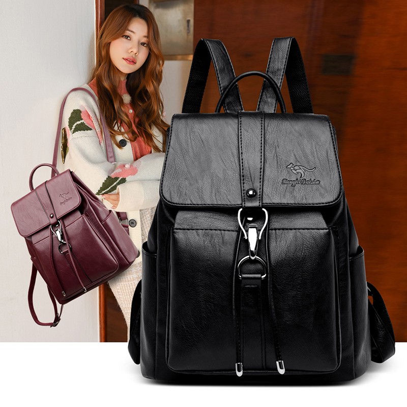 Anti Theft Backpack Women Shou - Leather Work Backpack 评论和价格
