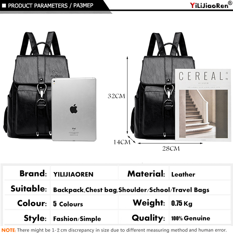 Anti Theft Backpack Women Shou - Leather Work Backpack 评论和价格