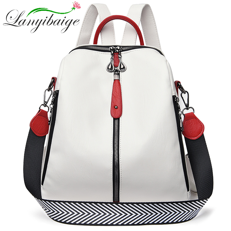 Fashion Backpack Women Soft Le - Leather Work Backpack 评论和价格