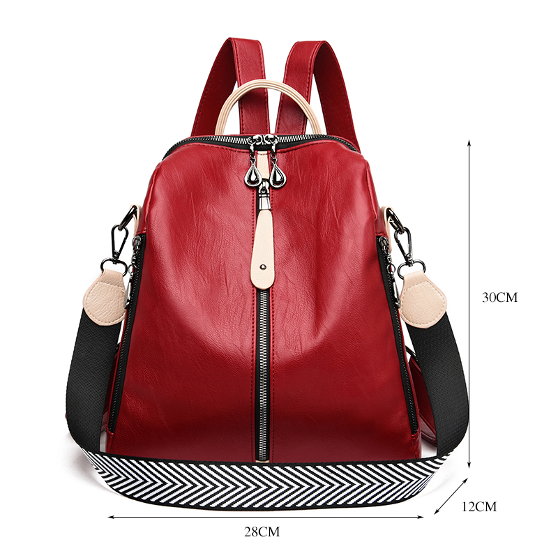 Fashion Backpack Women Soft Le - Leather Work Backpack 评论和价格
