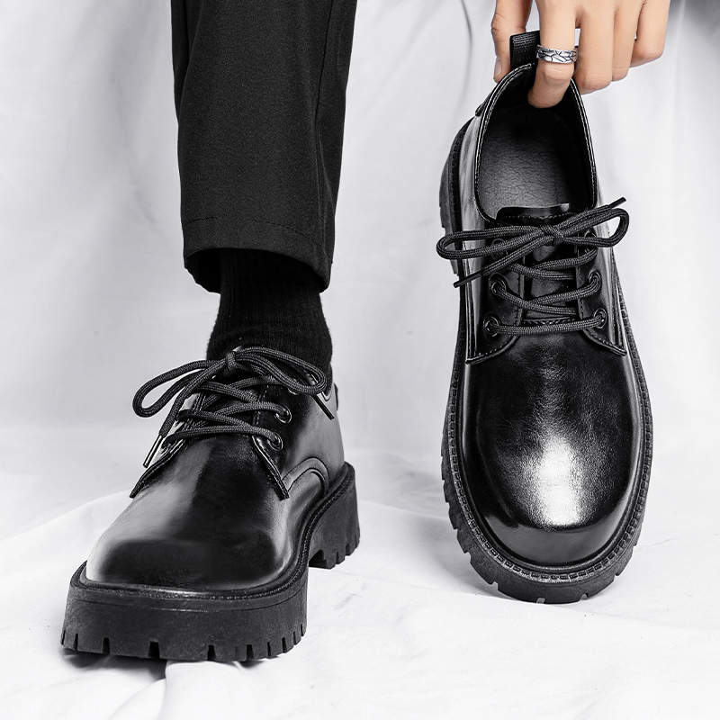 Men's Leather Casual Shoes Com - Leather Work Oxfords 评论和价格
