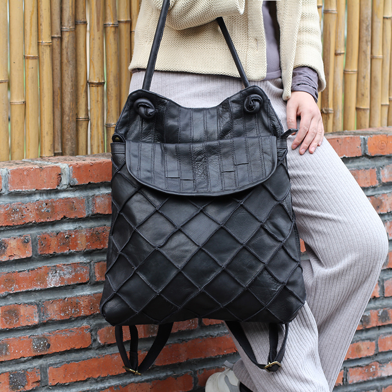 New European/American Backpack - Leather Work Backpack 评论和价格