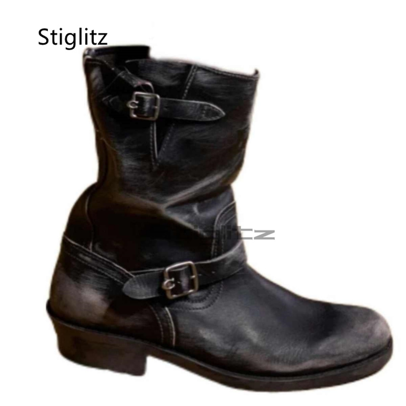 Retro Western Cowboy Boots for - Leather Work Western 评论和价格