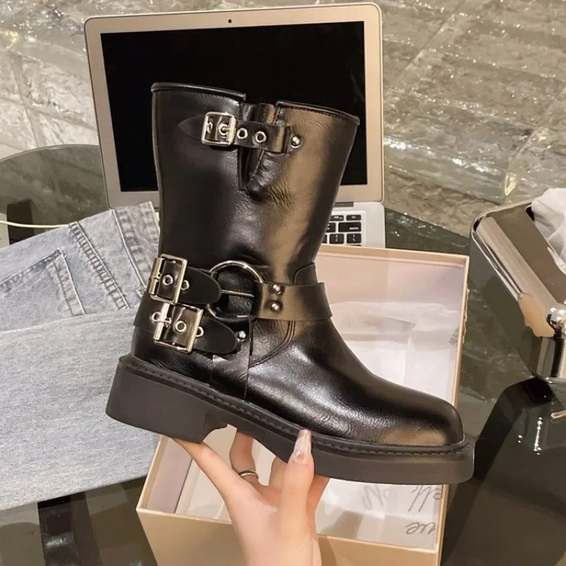 Women's Ankle Boots Autumn Wor - Leather Work Western 评论和价格