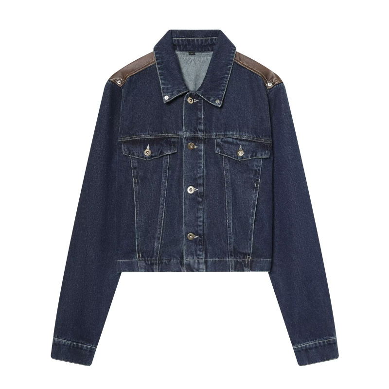 ETJ Women's Denim Jacket & Jea - Leather Work Jacket 评论和价格