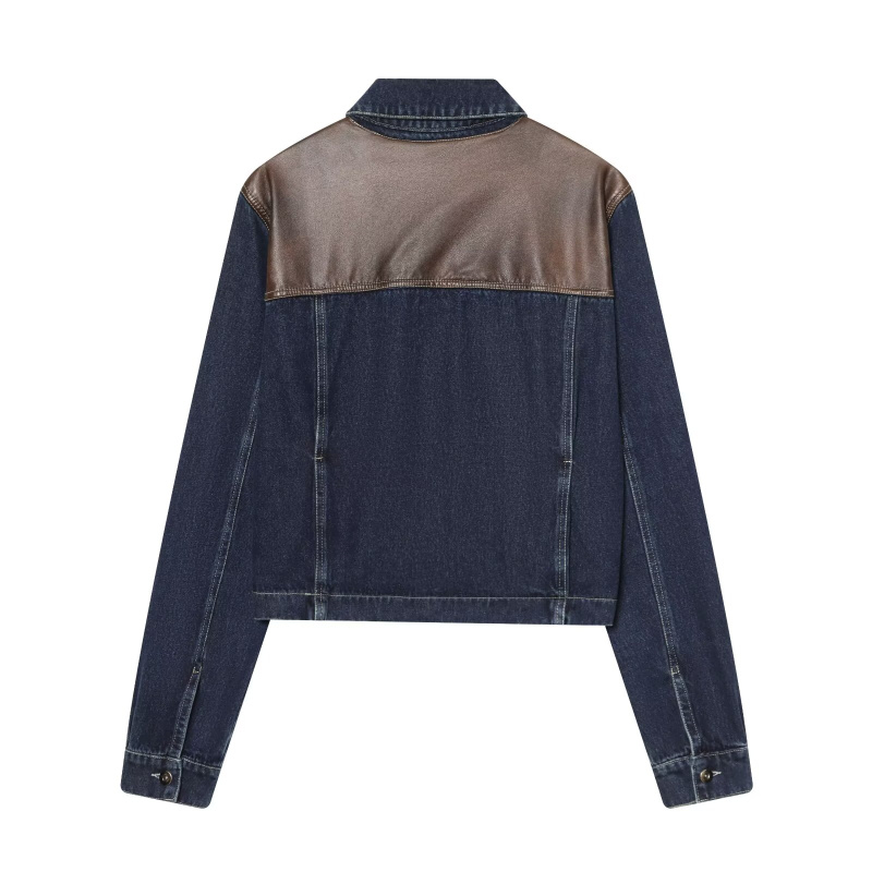 ETJ Women's Denim Jacket & Jea - Leather Work Jacket 评论和价格