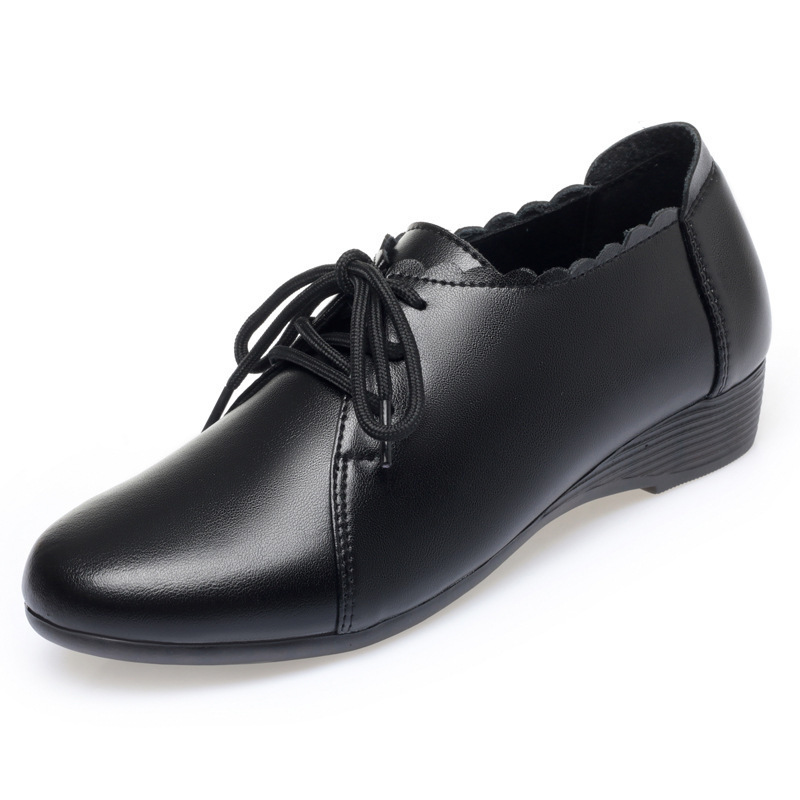 Plus Size 35-43 All Match Comf - Leather Work Oxfords 评论和价格