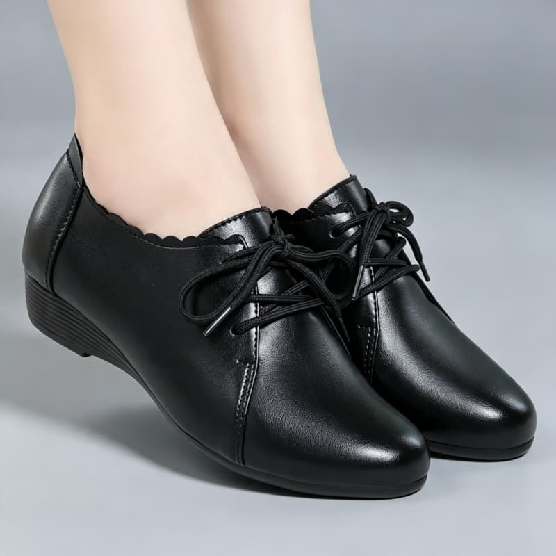 Plus Size 35-43 All Match Comf - Leather Work Oxfords 评论和价格