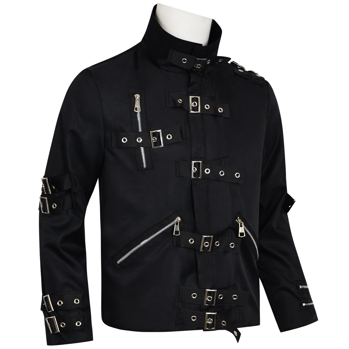 Punk Heavy Metal V8 Leather Ja - Leather Work Jacket 评论和价格