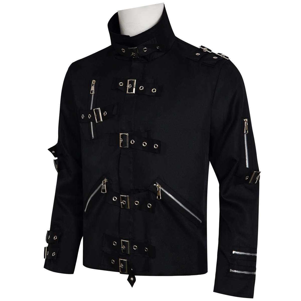 Punk Heavy Metal V8 Leather Ja - Leather Work Jacket 评论和价格