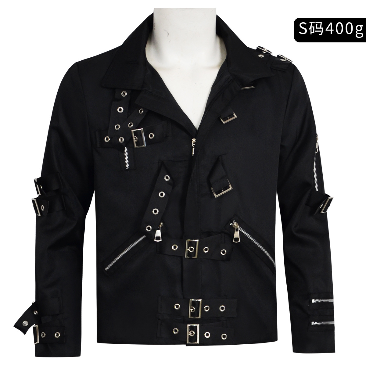 Punk Heavy Metal V8 Leather Ja - Leather Work Jacket 评论和价格