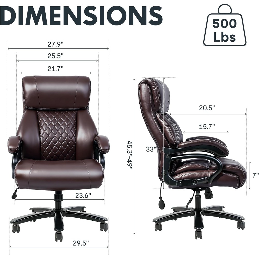 High-Capacity Office Chair for - Leather Work Is 评论和价格