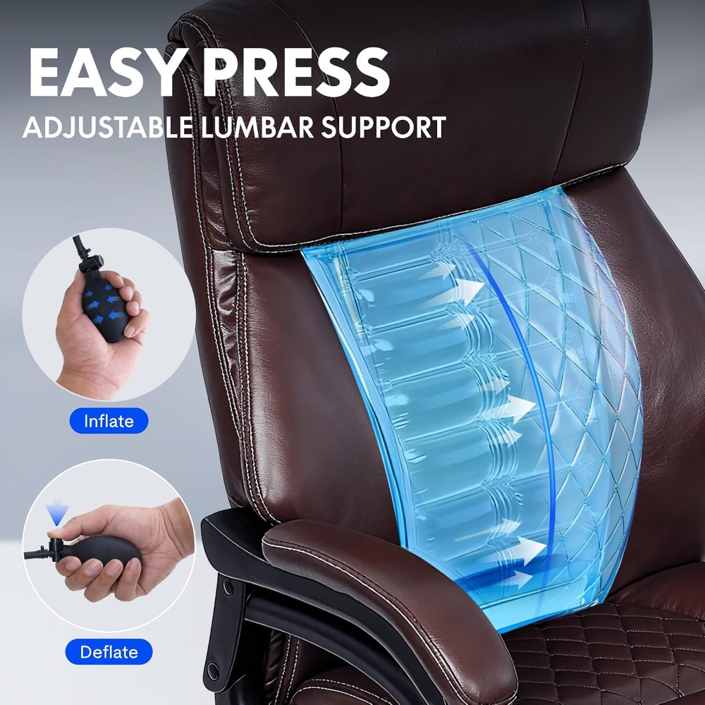 High-Capacity Office Chair for - Leather Work Is 评论和价格
