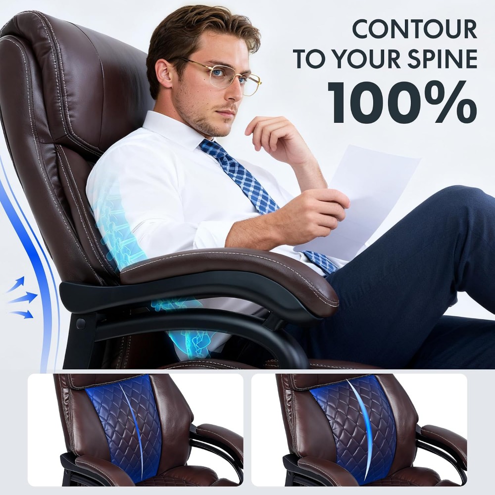 High-Capacity Office Chair for - Leather Work Is 评论和价格