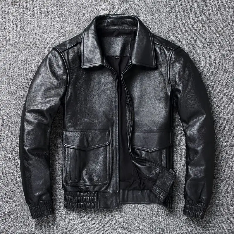 2024 New Plus Size 8XL Men's w - Leather Work Jacket 评论和价格