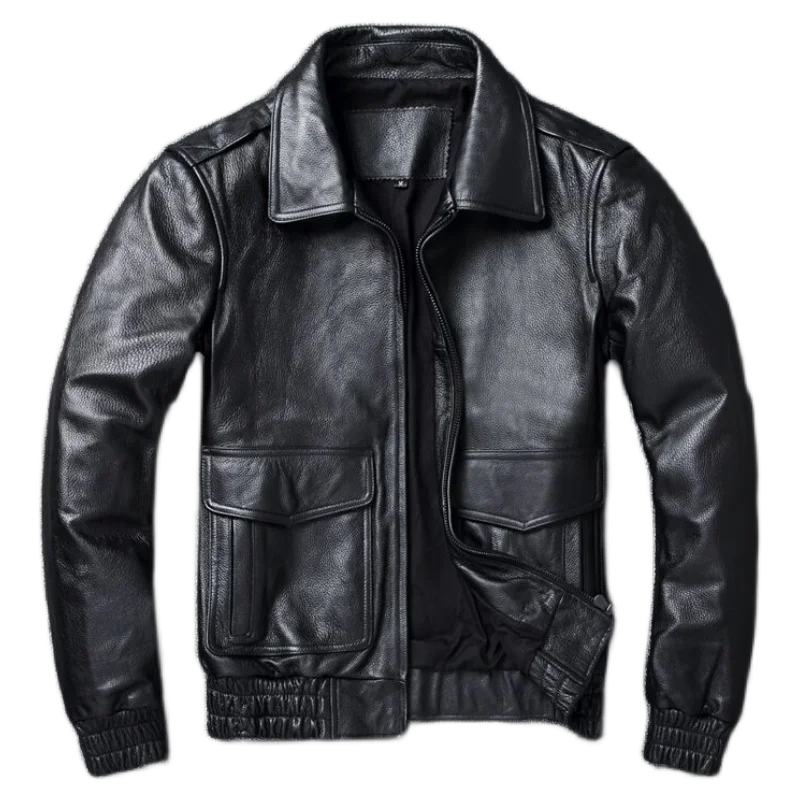 2024 New Plus Size 8XL Men's w - Leather Work Jacket 评论和价格