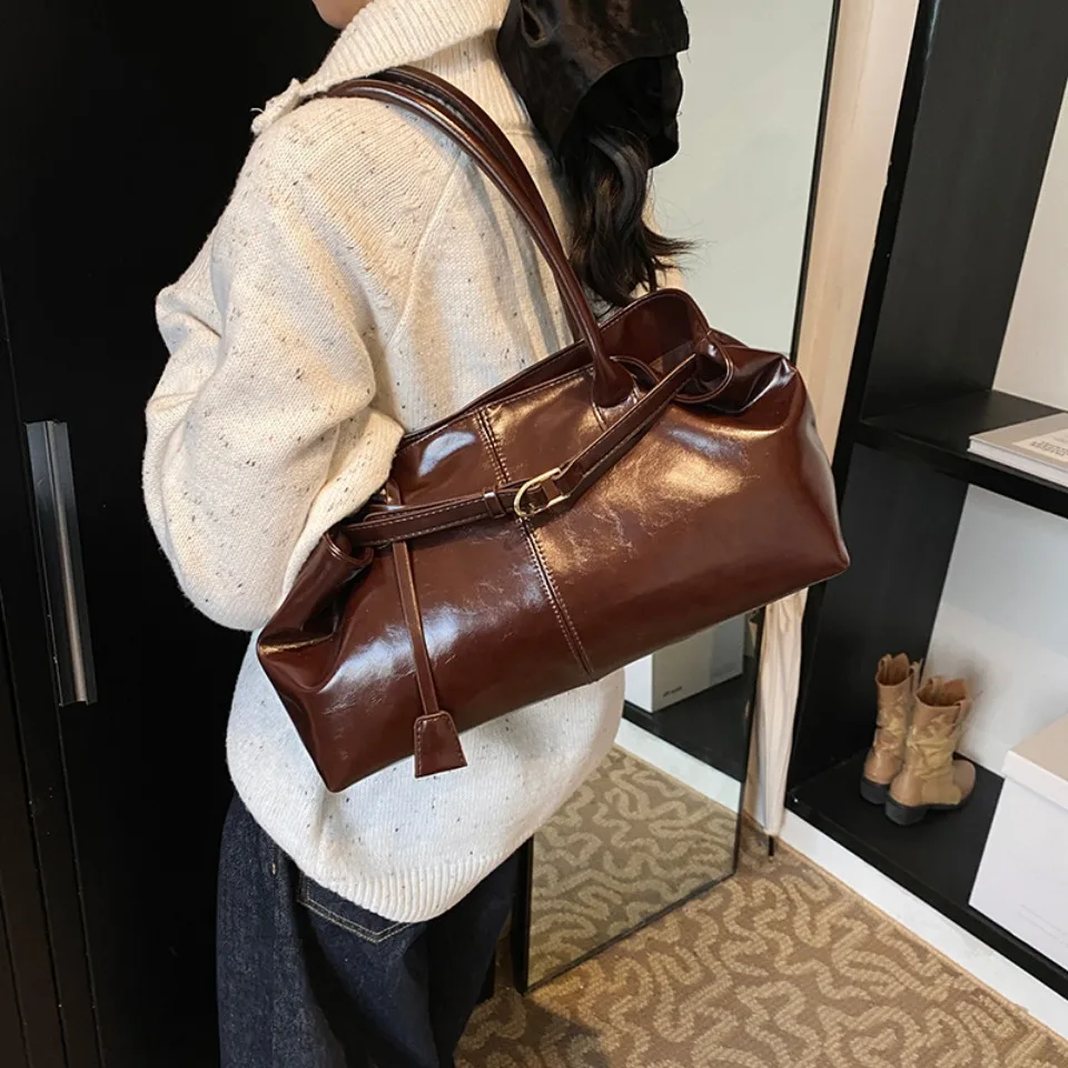 Winter Oil PU Leather Hobo Han - Leatherwork Workshop 评论和价格
