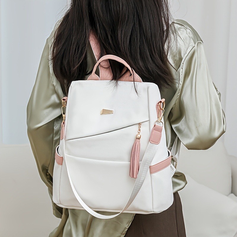 Fashionable Soft Leather Anti  - Leather Work Womens Backpack 评论和价格