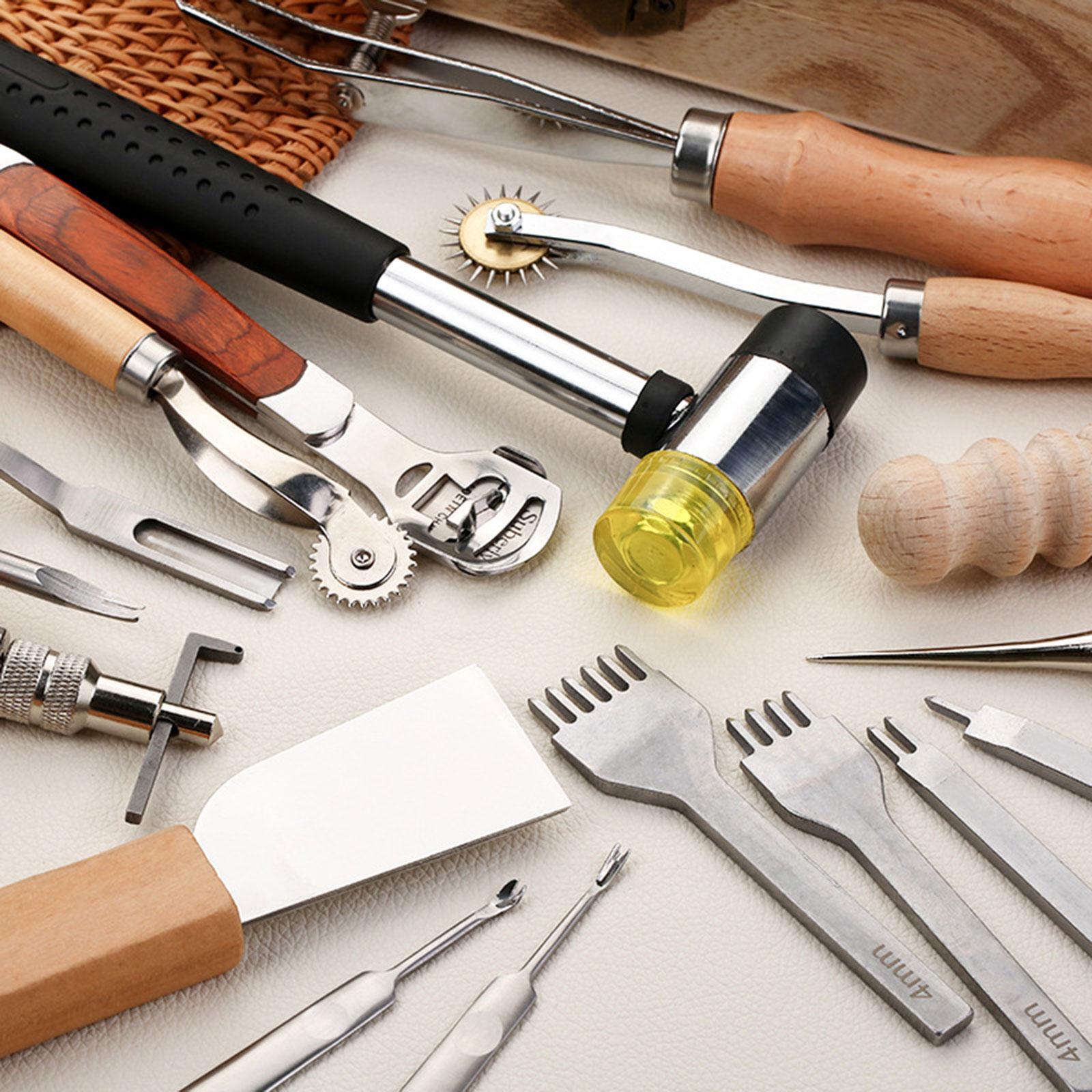29x PU Leather Working Kit Equ - Leatherwork Tool Kit 评论和价格