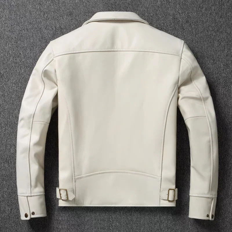 Men's Genuine Leather Jacket W - Leather Work Jacket 评论和价格