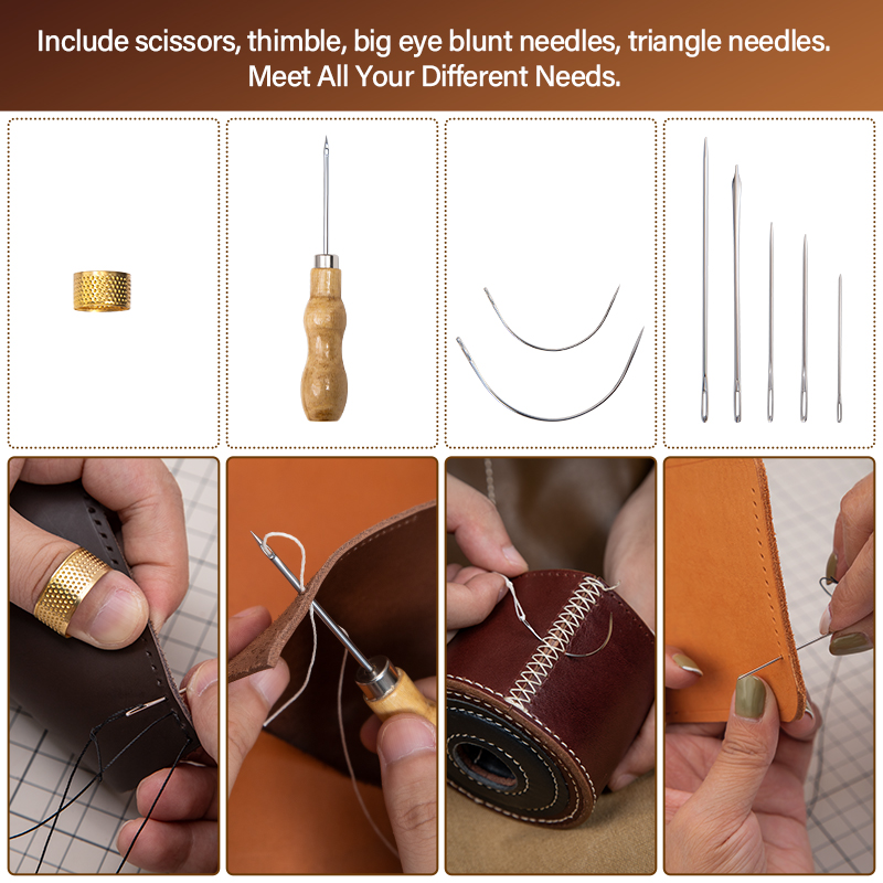 WUTA Leather Repair Kit Shoe S - Leatherwork Tool Kit 评论和价格