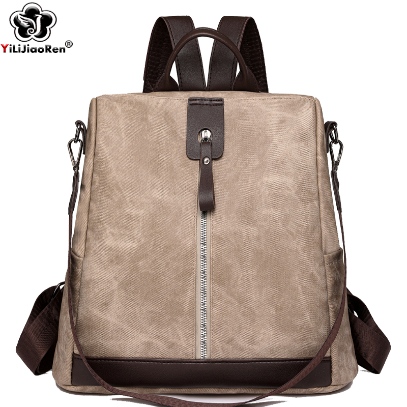 Fashion Anti-theft Backpack Fe - Leather Work Backpack 评论和价格