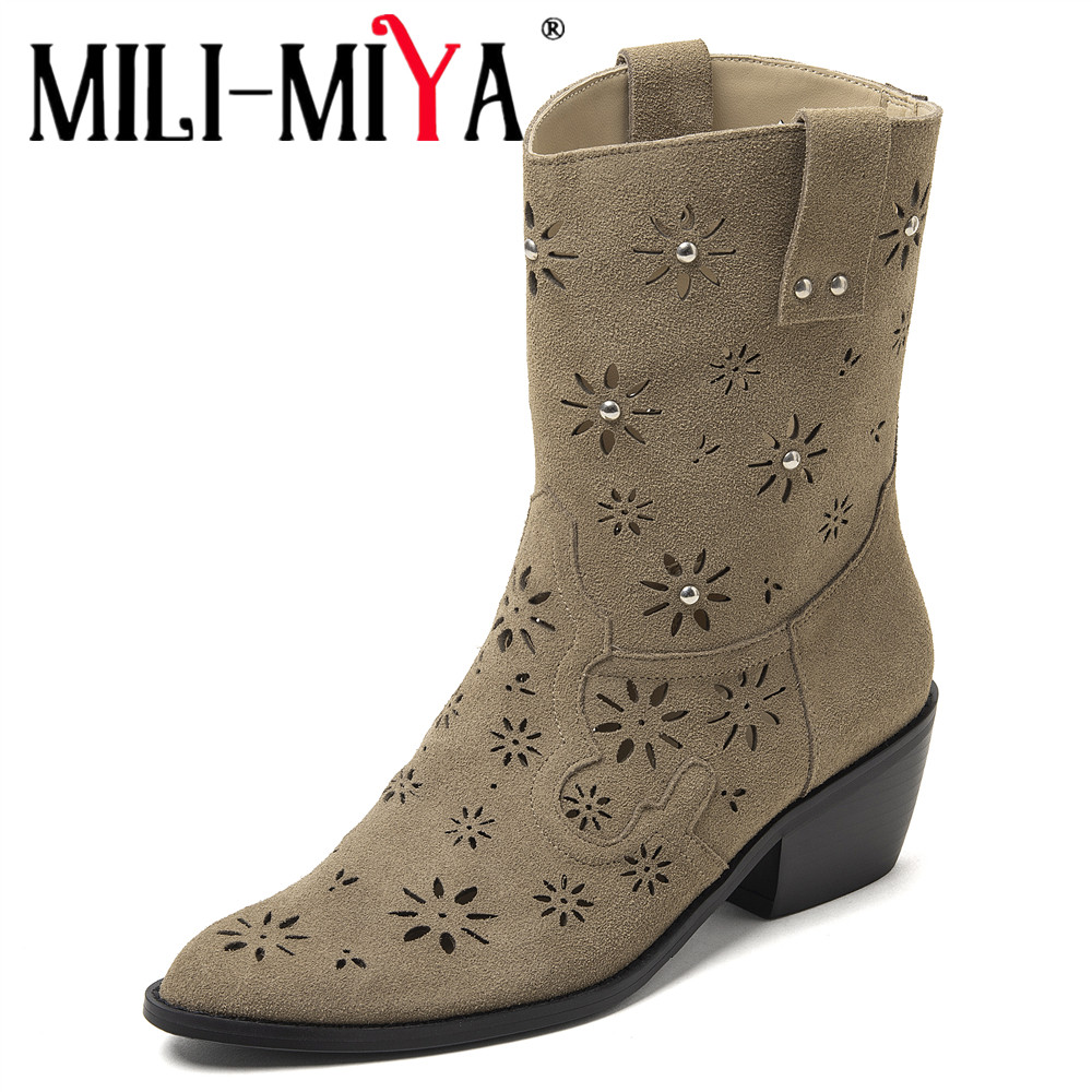 MILI-MIYA 2026 Women Western C - Leather Work Western 评论和价格