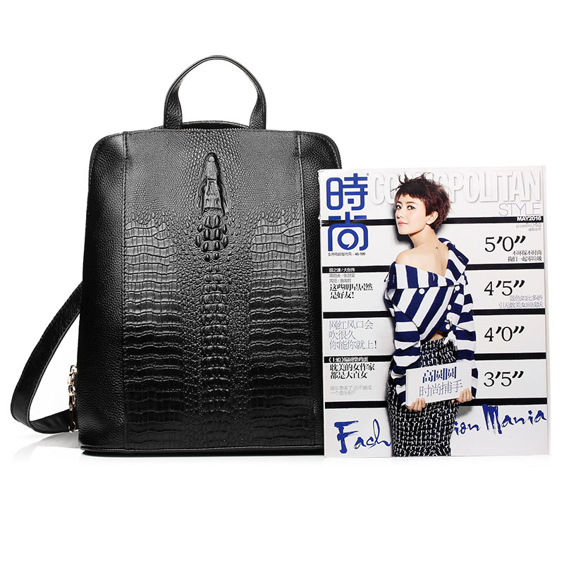 Zency Women's Crocodile Leathe - Leather Work Backpack 评论和价格