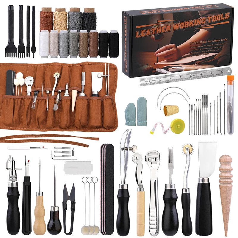 KRABALL Professional Leather C - Leatherwork Tool Kit 评论和价格